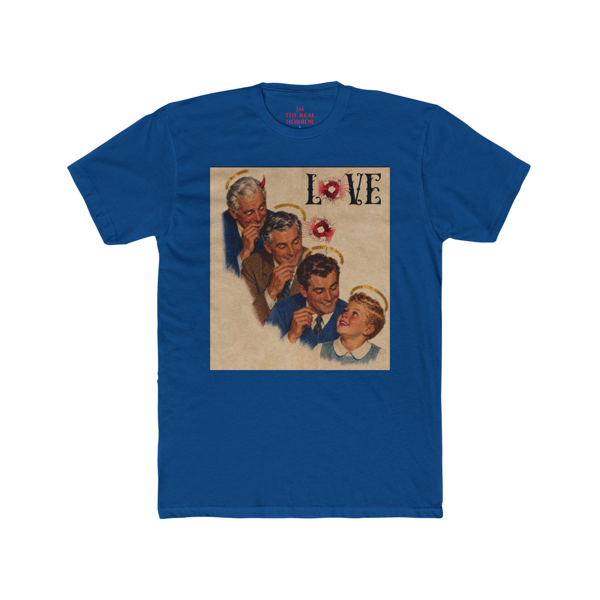 The Secret of Love: Family Legacy Tee in Cool Blue by The Real Horror.