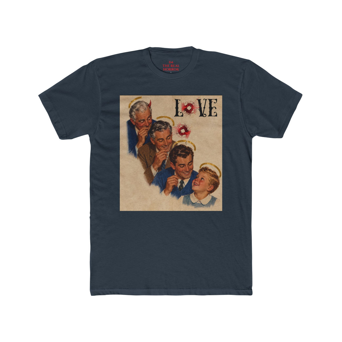 The Secret of Love: Family Legacy Tee in Indigo by The Real Horror.