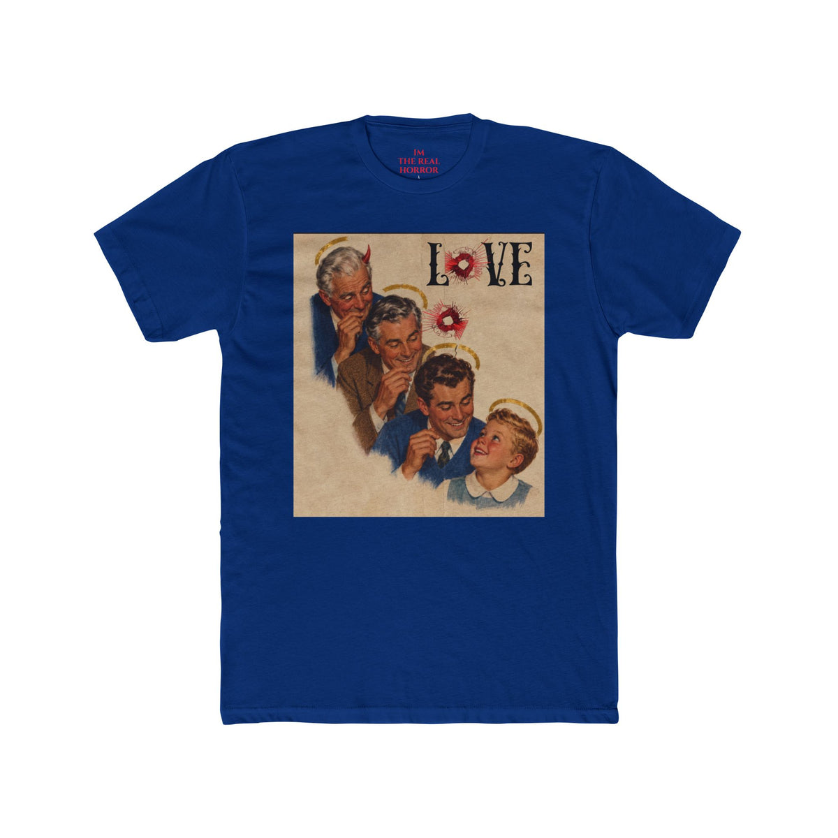 The Secret of Love: Family Legacy Tee in Royal by The Real Horror.