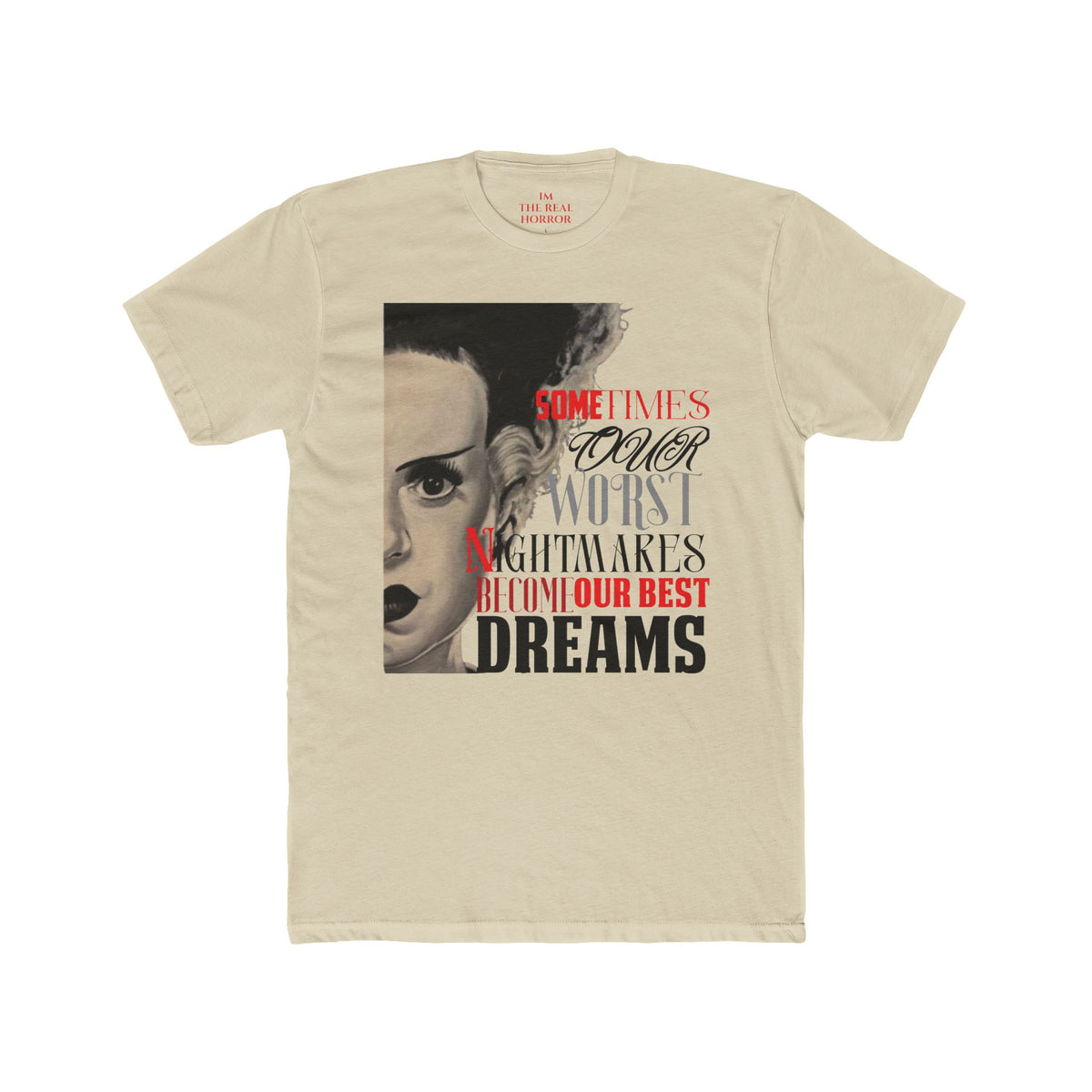 My Greatest Creation Tee in Cream by The Real Horror.