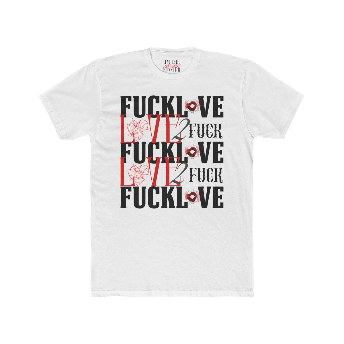 Love Without Apologies Tee in White by The Real Horror.