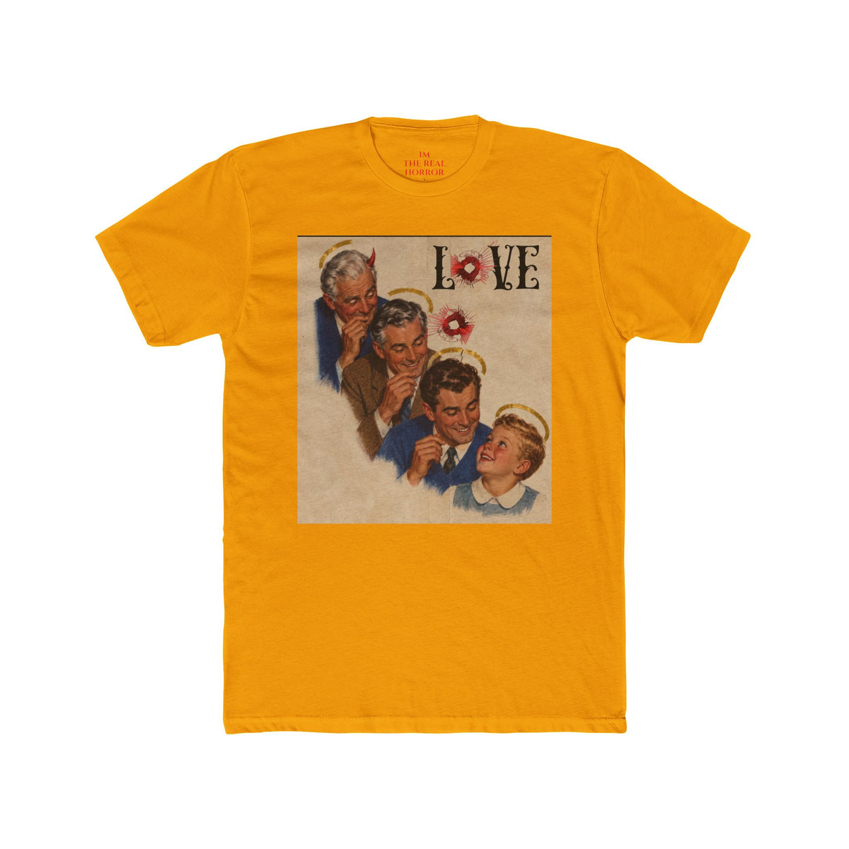 The Secret of Love: Family Legacy Tee in Gold by The Real Horror.