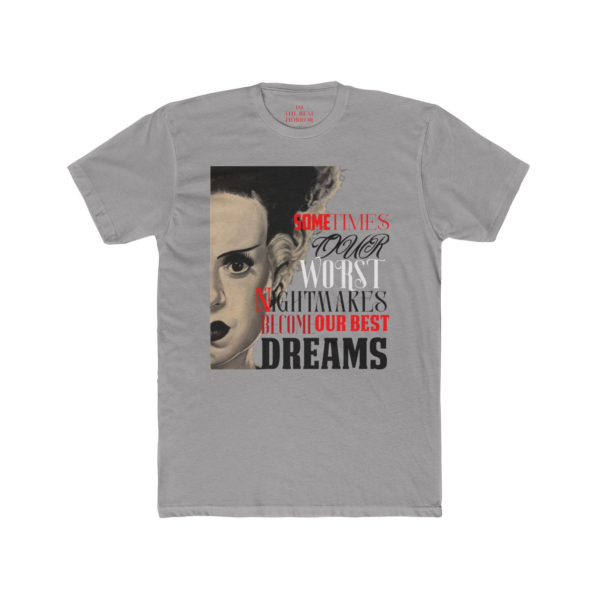 My Greatest Creation Tee in Light Grey by The Real Horror.