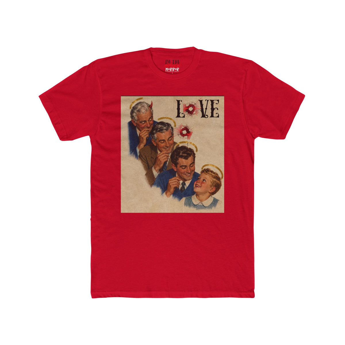 The Secret of Love: Family Legacy Tee in Red by The Real Horror.