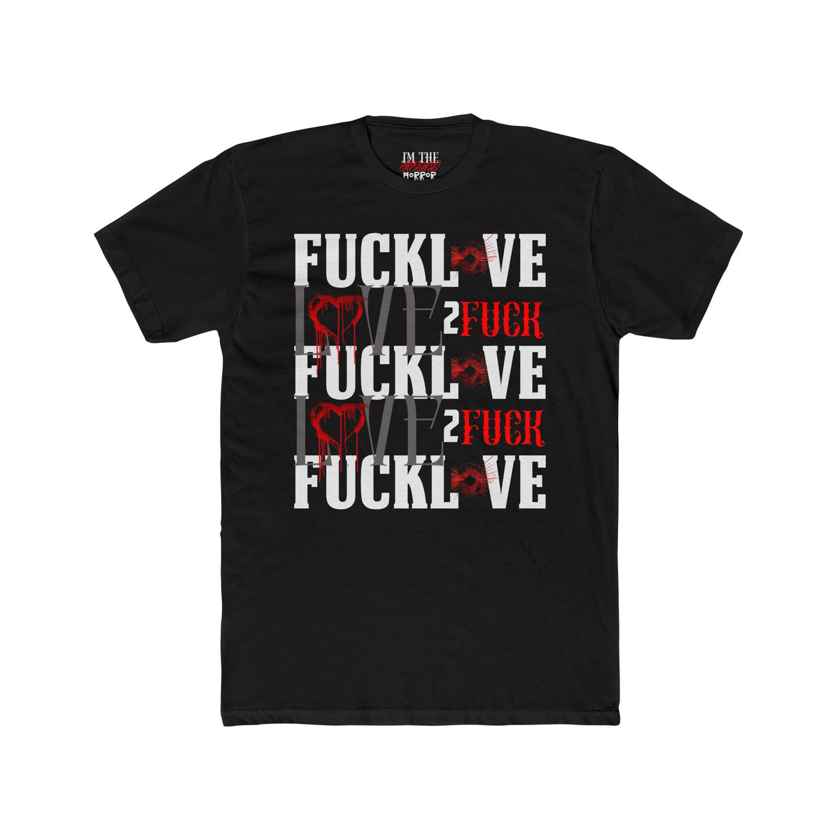 Love Without Apologies Tee in Black by The Real Horror.