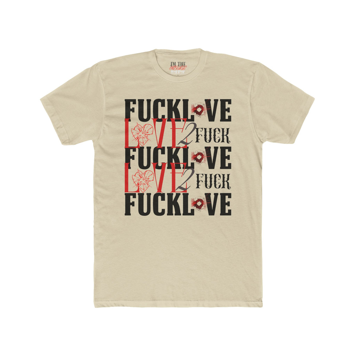 Love Without Apologies Tee in Cream by The Real Horror.