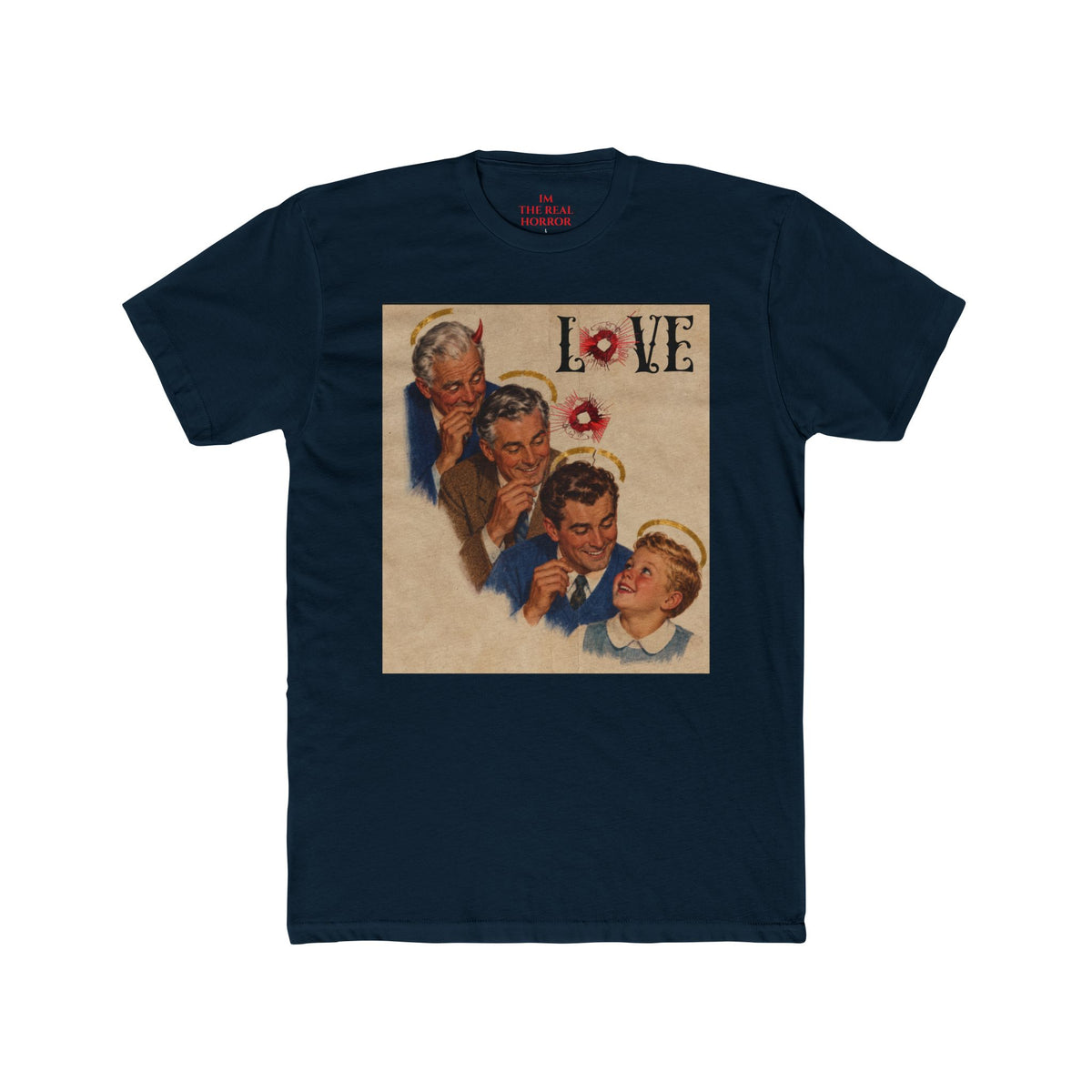 The Secret of Love: Family Legacy Tee in Midnight Navy by The Real Horror.